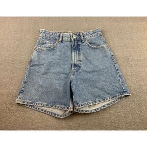 Zara Denim‎ Shorts Women 4 High Rise Light Wash Classic 5 Pocket